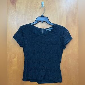 89th & Madison Black Lace Blouse